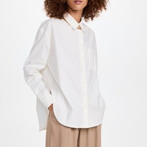 Reformation Bright White Button-Up Shirt